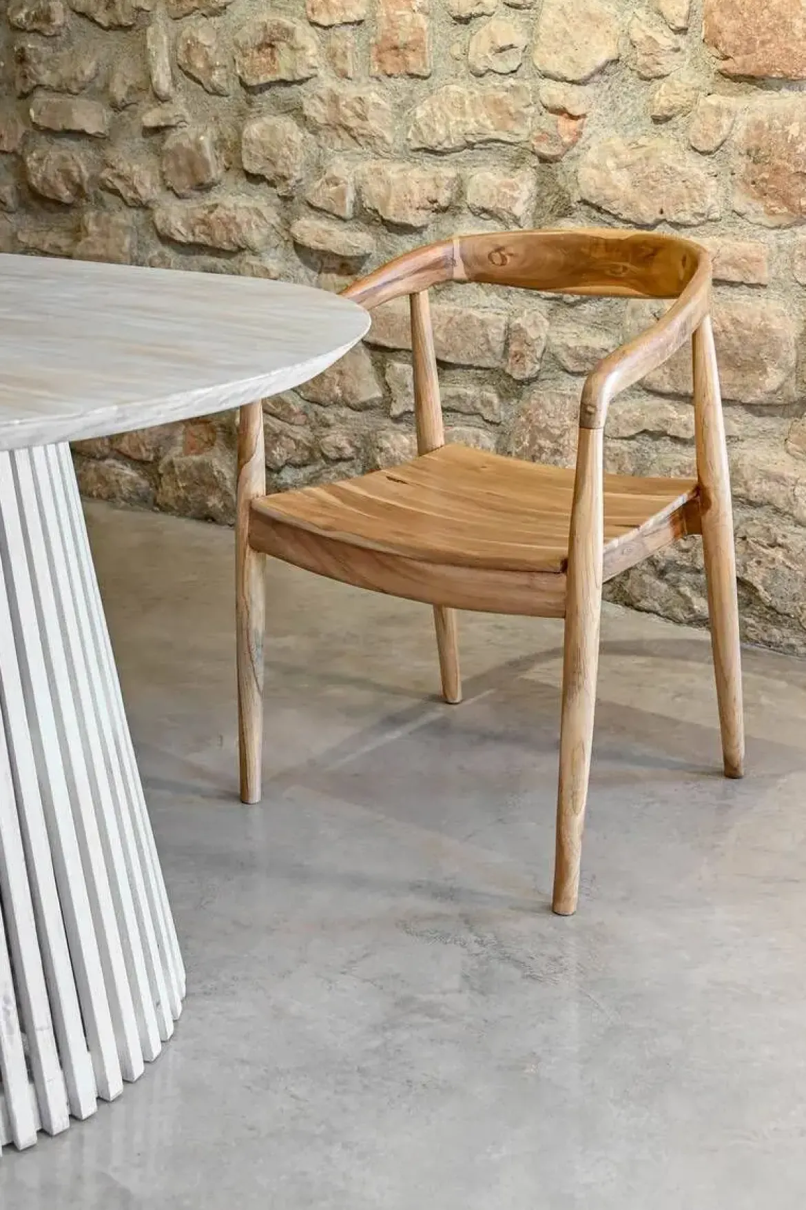 Silla Madera Teca 56x78 cm Marron Claro MB-208000