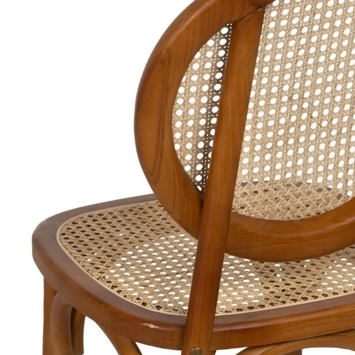Silla Miel de Madera de Olmo con Respaldo Alto 44,5 cm 612650