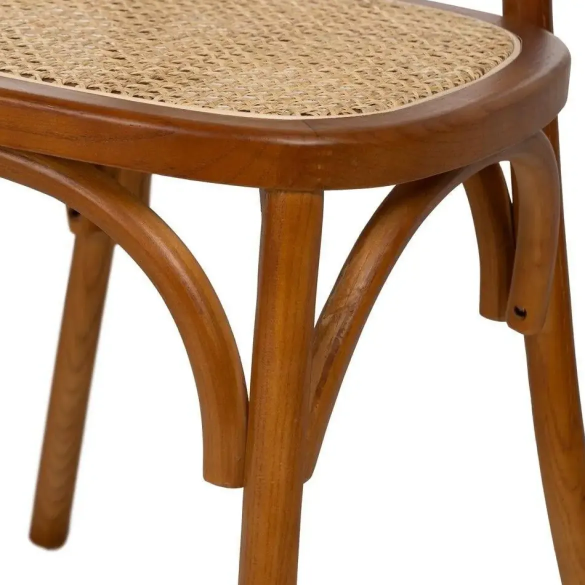 Silla Miel de Madera de Olmo con Respaldo Alto 44,5 cm 612650