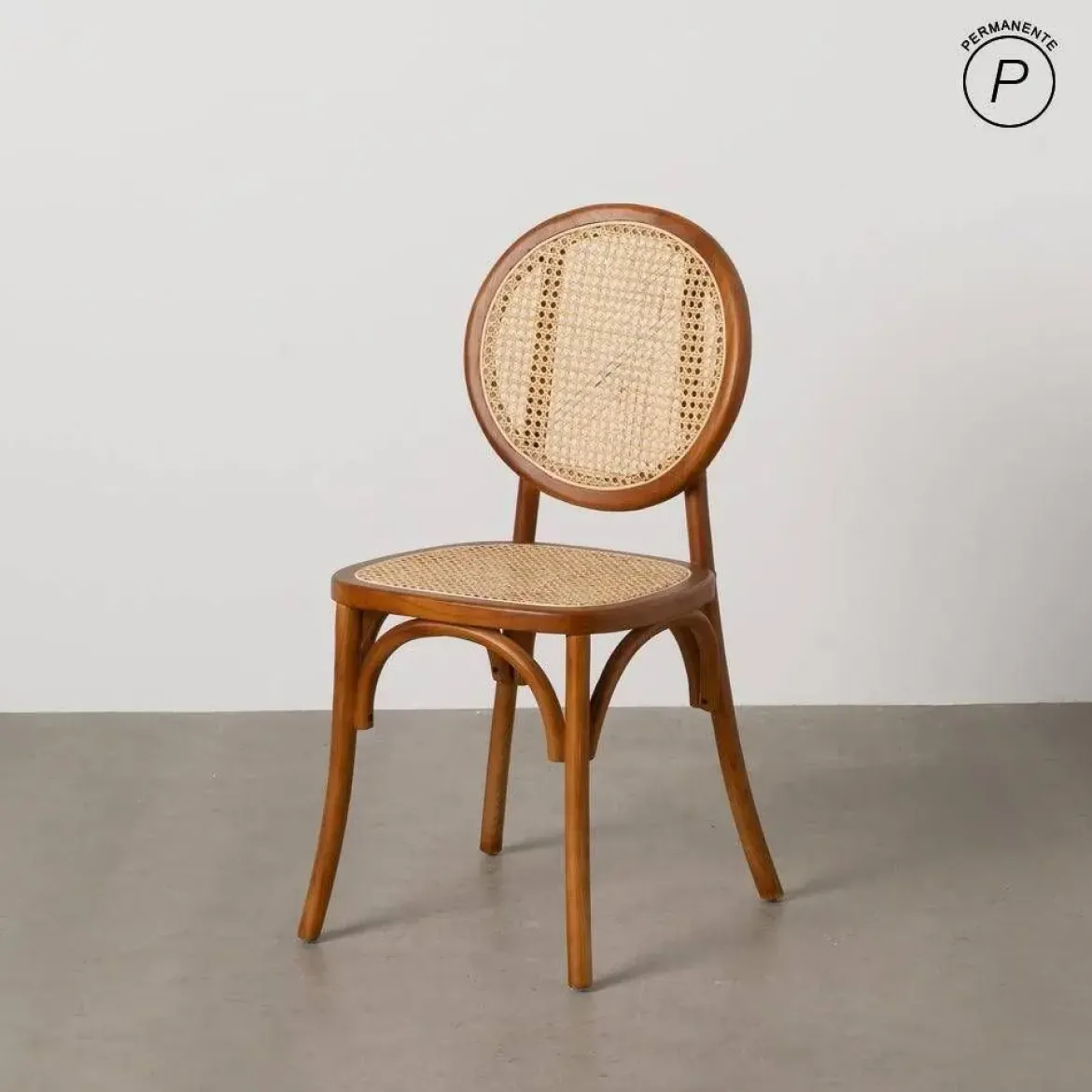 Silla Miel de Madera de Olmo con Respaldo Alto 44,5 cm 612650