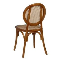 Silla Miel de Madera de Olmo con Respaldo Alto 44,5 cm 612650