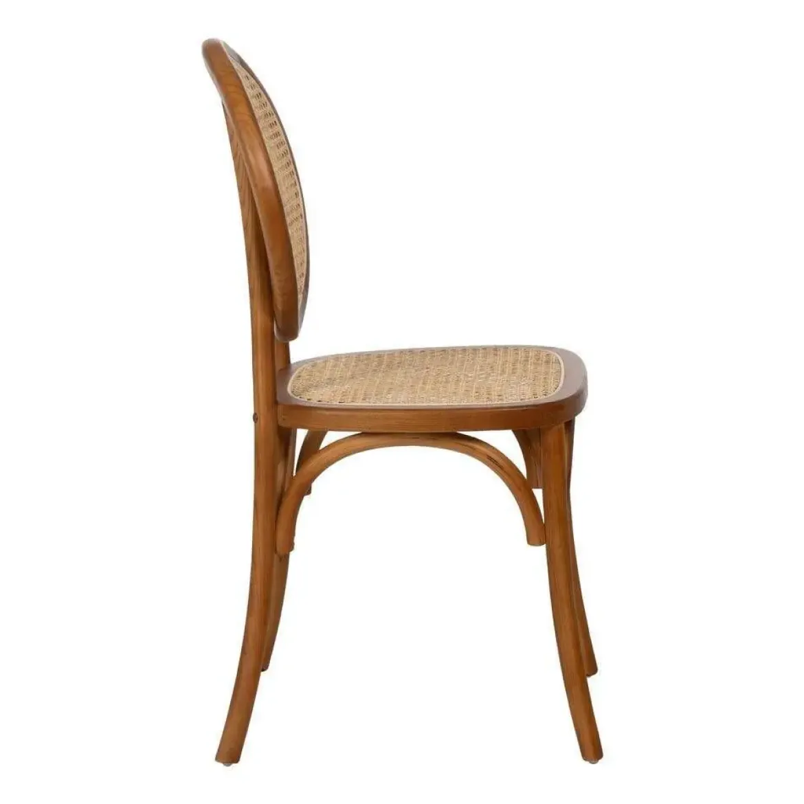 Silla Miel de Madera de Olmo con Respaldo Alto 44,5 cm 612650