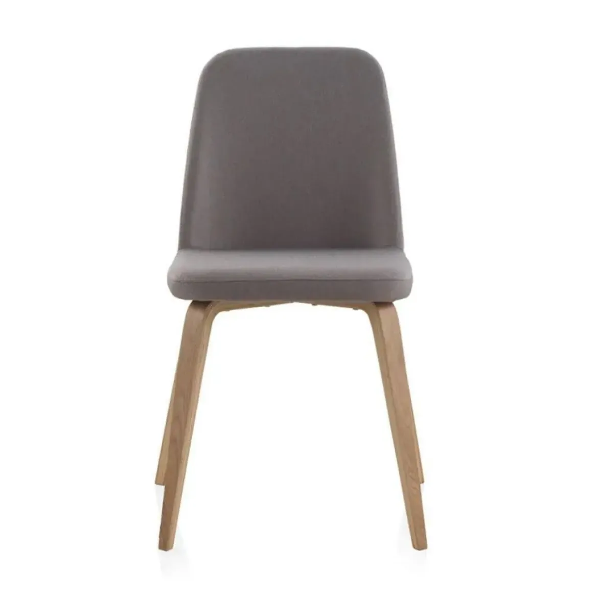 Silla tapizada en Lino con patas de Roble Natural GABAR 8327