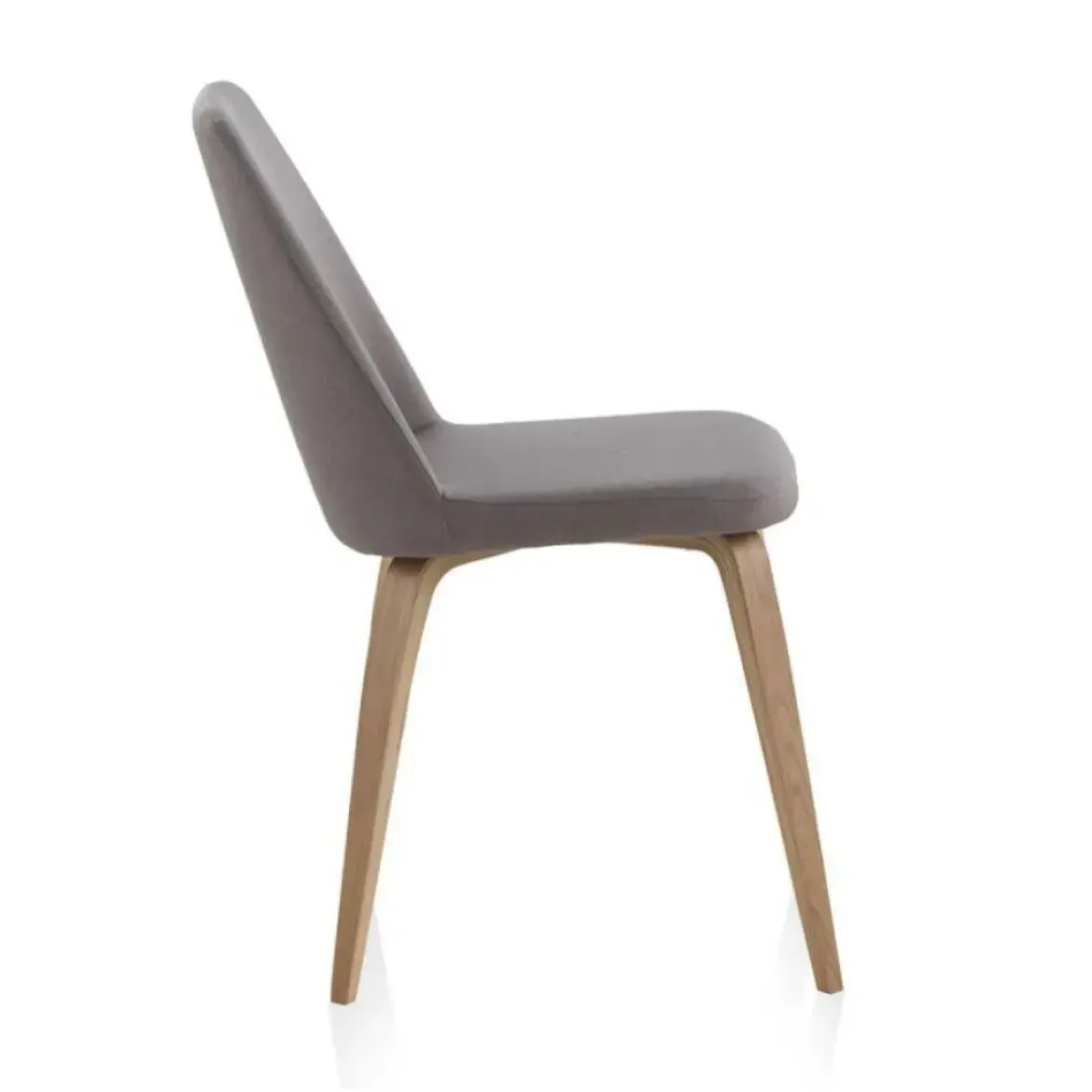 Silla tapizada en Lino con patas de Roble Natural GABAR 8327