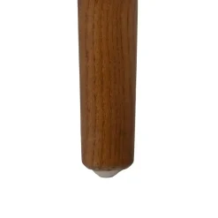 Silla Verde-Marrón con Asiento en Símil Piel y Estructura de Olmo 47 cm 613757