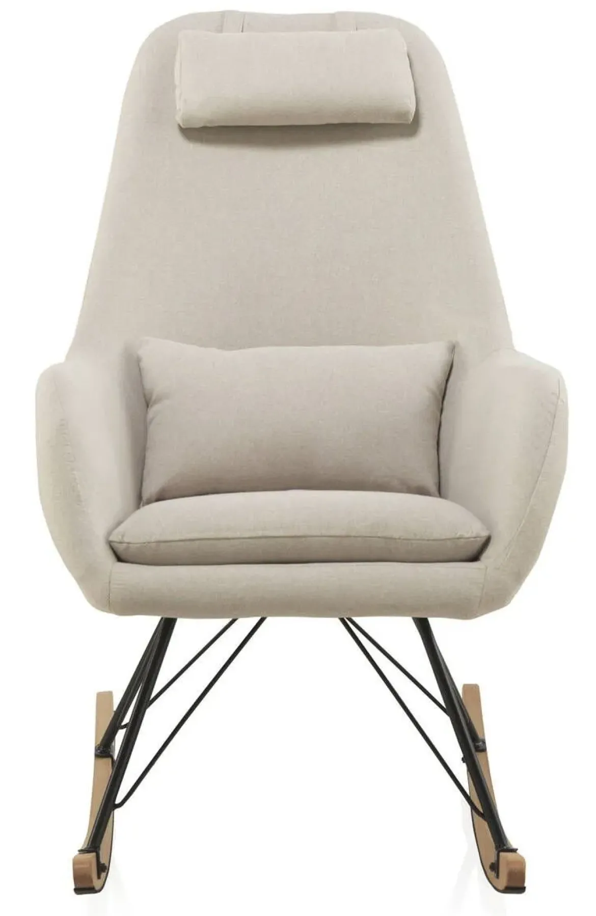 Sillón Balancín Beige de Estilo Nórdico GABAR