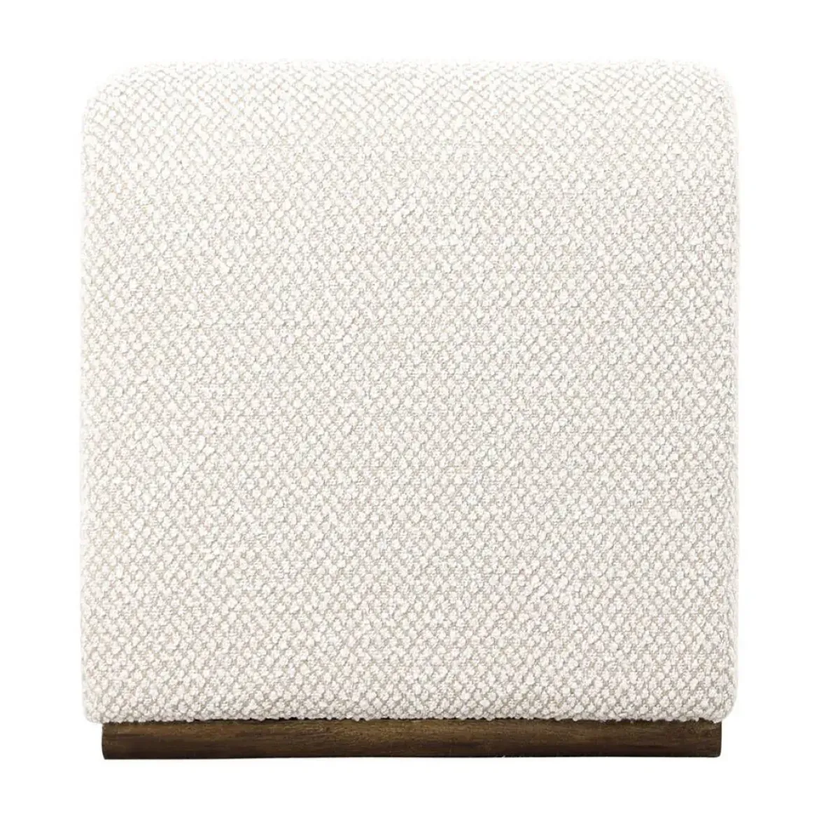 Sillón Beige Tapizado en Suave Poliéster Sobre Estructura de Madera Chapada 29-44