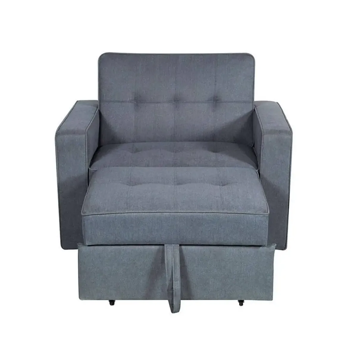 Sillón Cama Tapizado en Poliéster con Cama Extraíble IZAN