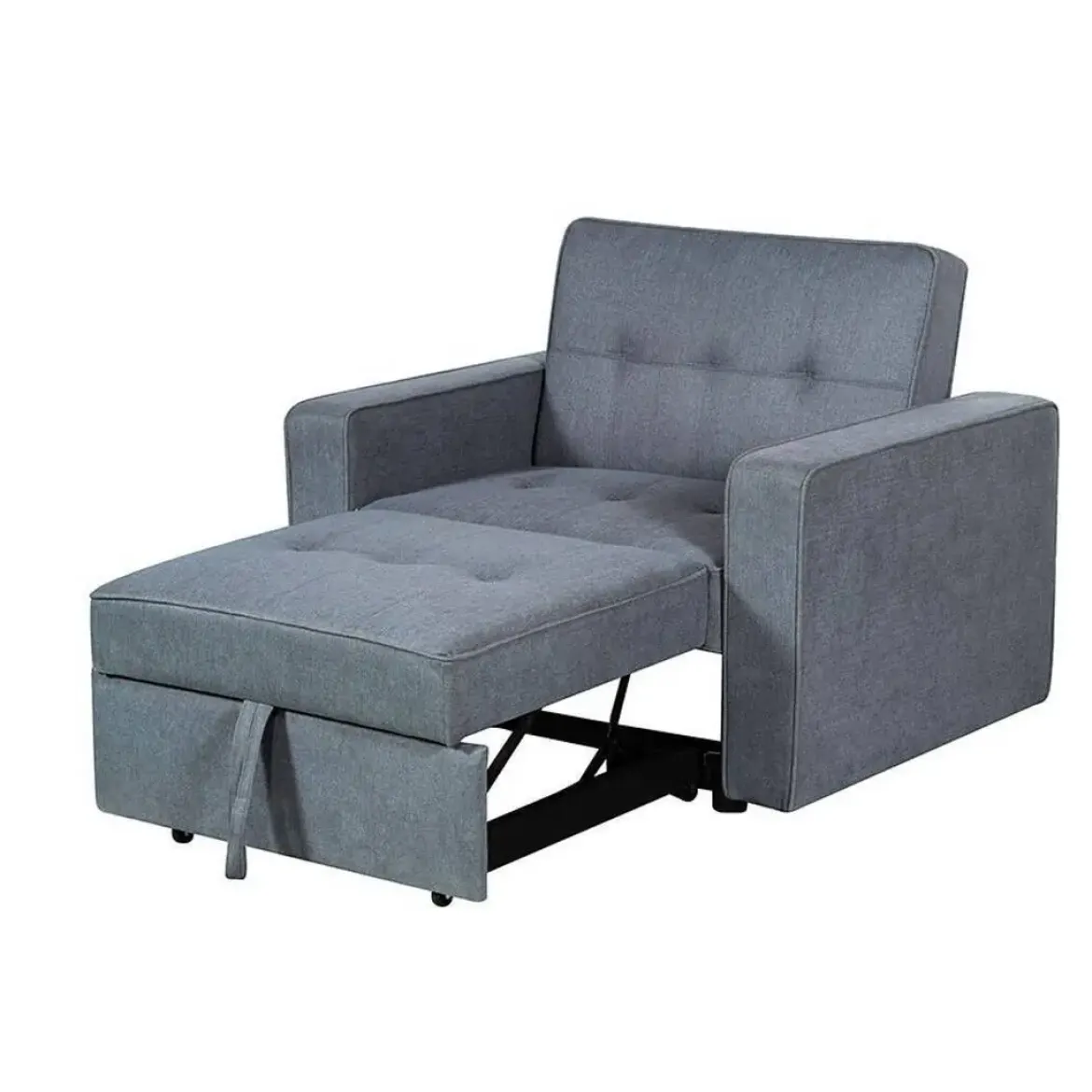 Sillón Cama Tapizado en Poliéster con Cama Extraíble IZAN