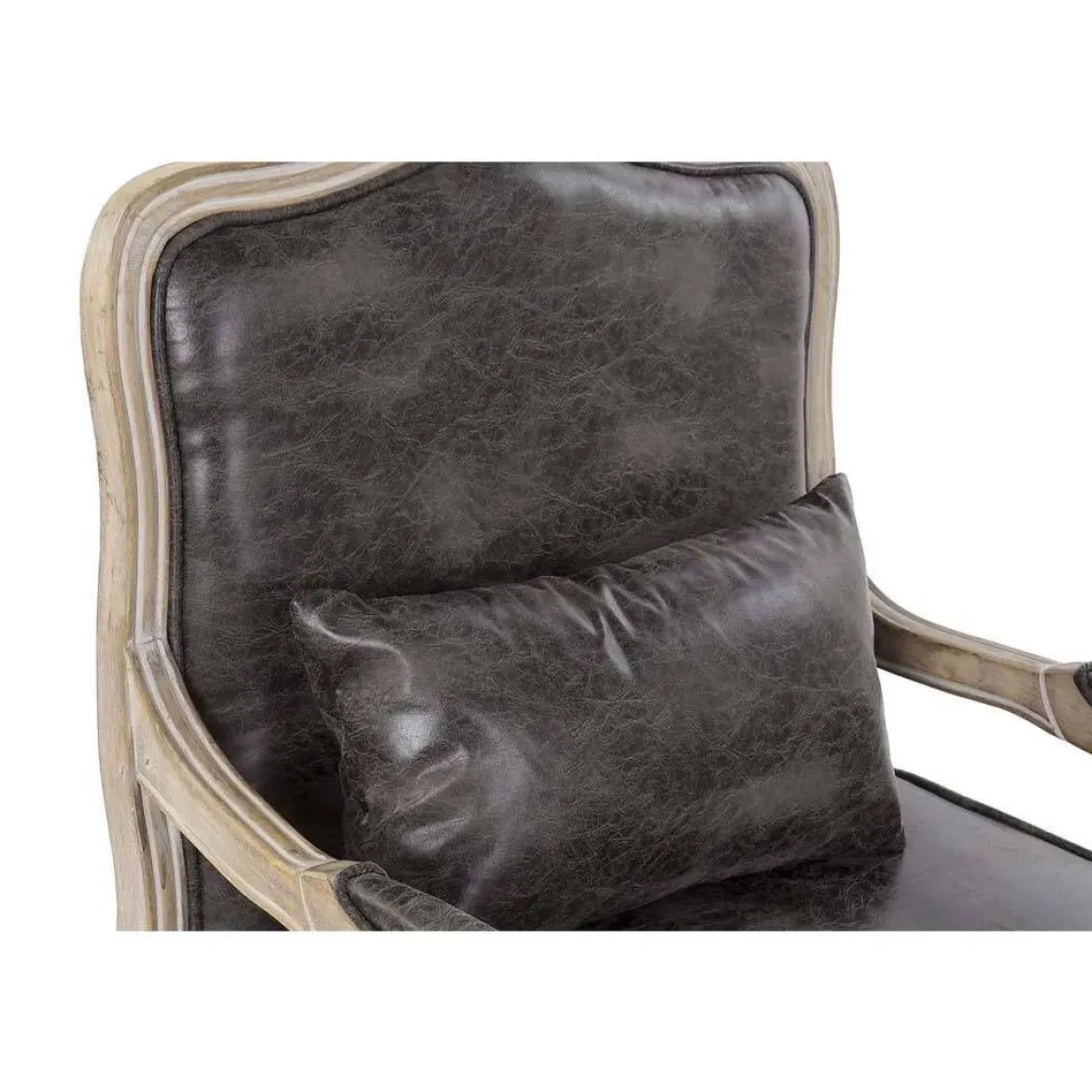 Sillón Clásico con Cojín de efecto Desgastado MB-162703