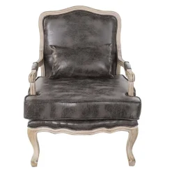 Sillón Clásico con Cojín de efecto Desgastado MB-162703