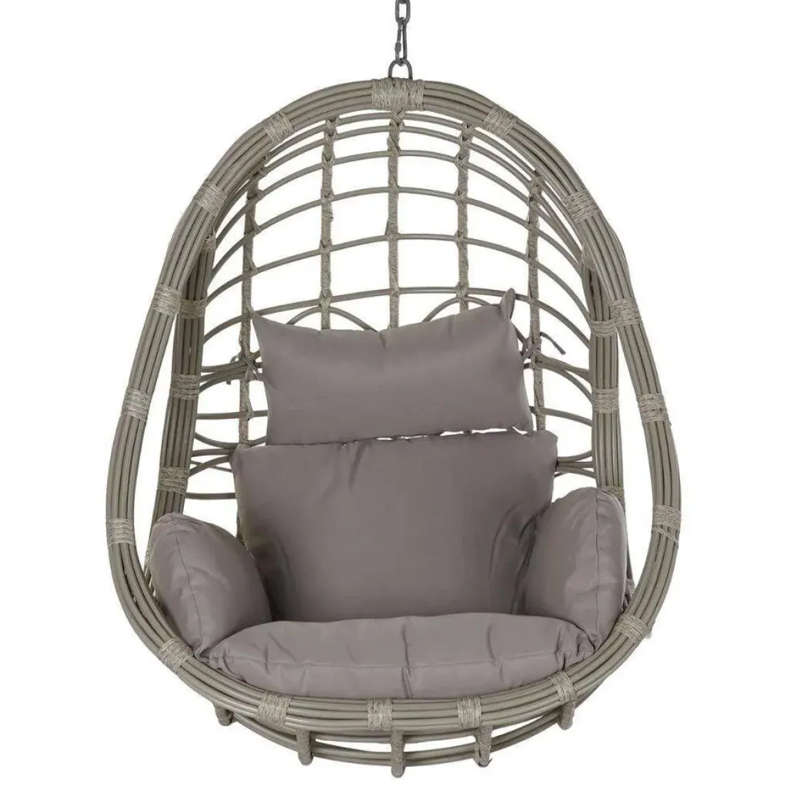 Sillón Colgante de Ratán Sintético con Cojines
