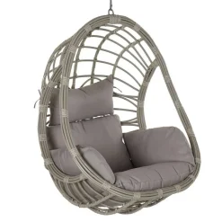Sillón Colgante de Ratán Sintético con Cojines