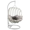 Sillón Colgante de Ratán Sintético 2 Plazas Gris MB-224156