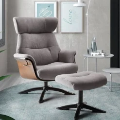 Sillón con Mecanismo Reclinable y Puff OSAKA