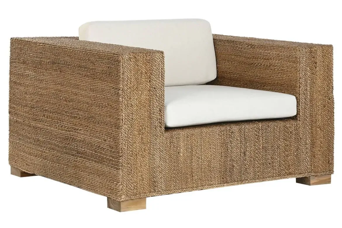 Sillón de Jardín en Fibra y Madera de Teca MB-220071