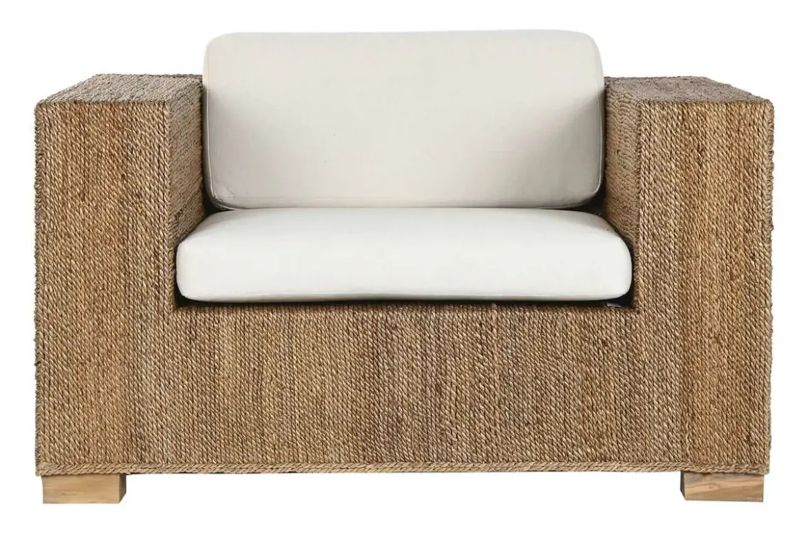 Sillón de Jardín en Fibra y Madera de Teca MB-220071