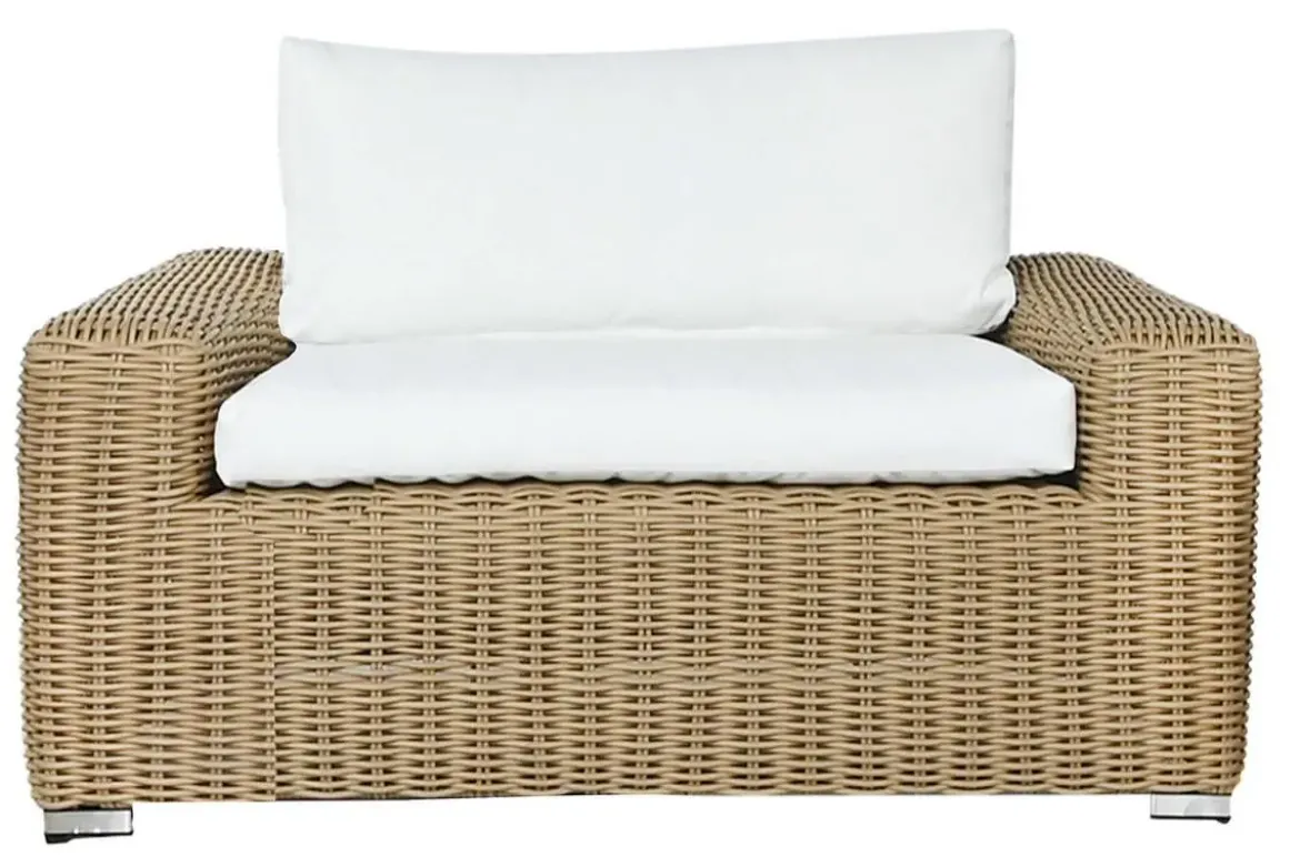 Sillón de Jardín Ratán Sintético con Cojines MB-218346