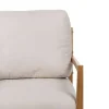 Sillón de Madera con Tapizado de Color Blanco 611280