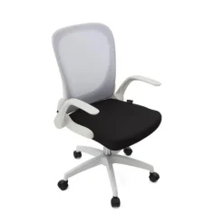 Sillón de Oficina con brazos Modelo OPEN Tapizado en tejido Mesh