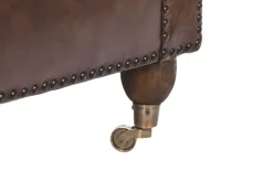 Sillón de Piel Clásico Chester Marrón Oscuro MB-208646