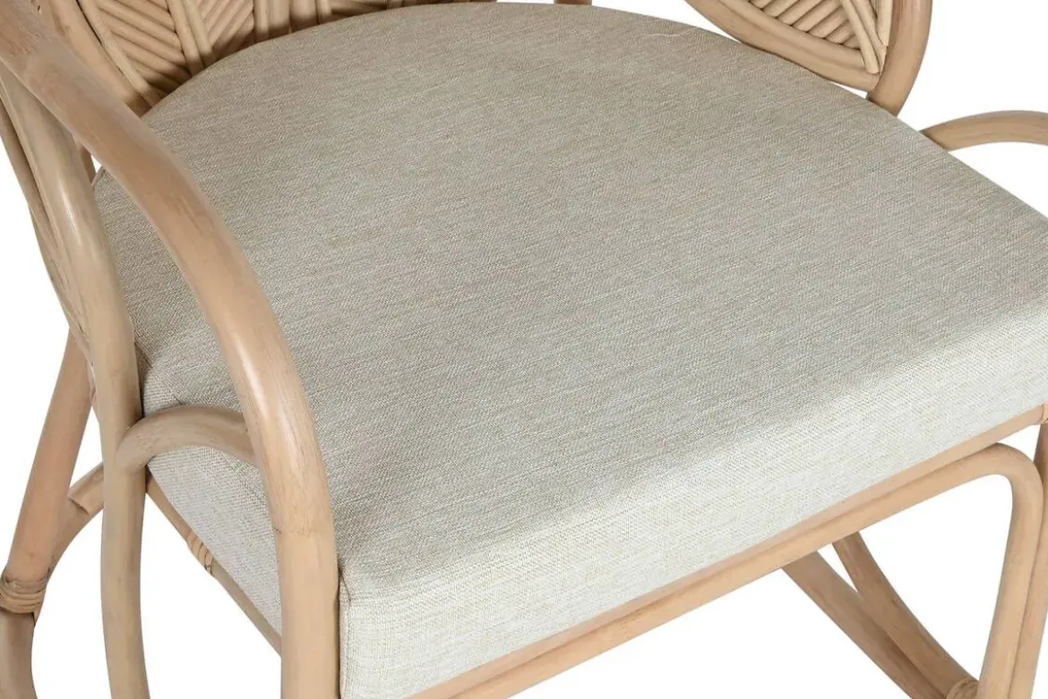 Sillón de Ratán Natural Diseño de Hoja MB-215357