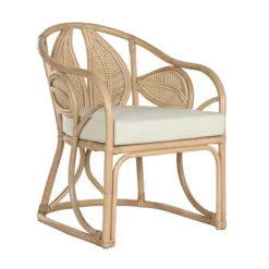 Sillón de Ratán Natural Diseño de Hoja MB-215357