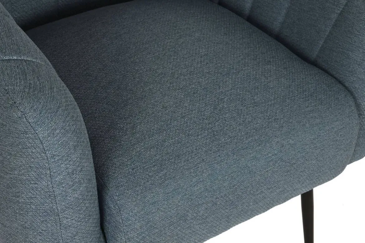 Sillón de Salón Tapizado en Poliéster Azul MB-207906