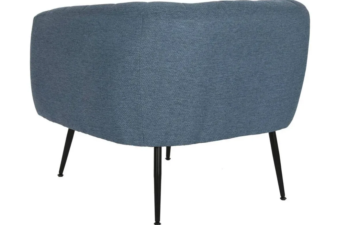 Sillón de Salón Tapizado en Poliéster Azul MB-207906