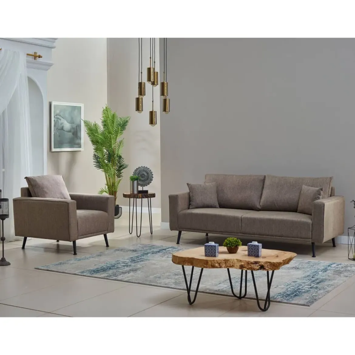Sillón en color Taupe RENN