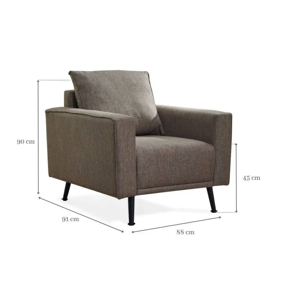Sillón en color Taupe RENN