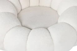 Sillón Giratorio Tapizado en Borreguito de Poliéster MB-205765