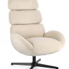 Sillón Giratorio Tapizado en Tejido Perla VIOLANTE 0733506