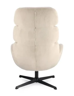 Sillón Giratorio Tapizado en Tejido Perla VIOLANTE 0733506