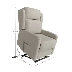 Sillón Levantapersonas Tapizado en tela CELIA