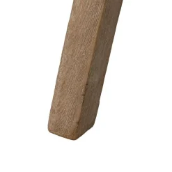 Sillón Natural con Estructura de Madera y Tapizado Beige 613836