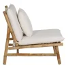 Sillón Natural en Bambú con Tapizado Desenfundable 613209