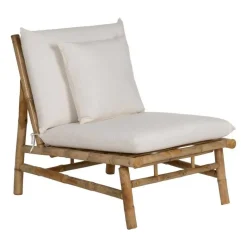Sillón Natural en Bambú con Tapizado Desenfundable 613209