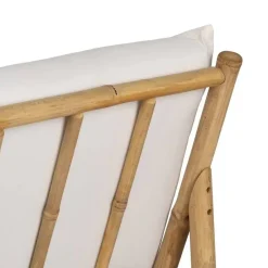 Sillón Natural en Bambú con Tapizado Desenfundable 613209