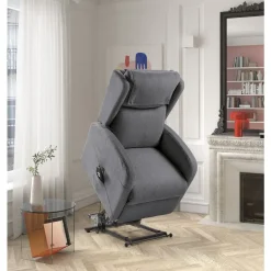 Sillón Relax con Levanta Personas Tapizado en Tela TREVISO