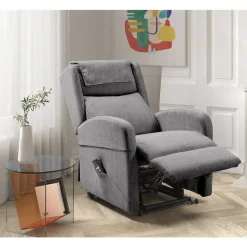 Sillón Relax con Levanta Personas Tapizado en Tela TREVISO