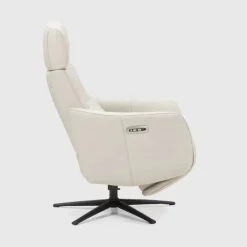 Sillón Relax Eléctrico de Piel con 2 Motores y USB RENNES