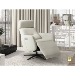 Sillón Relax Eléctrico de Piel con 2 Motores y USB RENNES