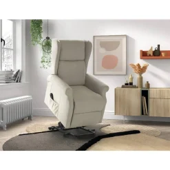 Sillón Relax Eléctrico Lenvanta Personas en Tela ALICANTE