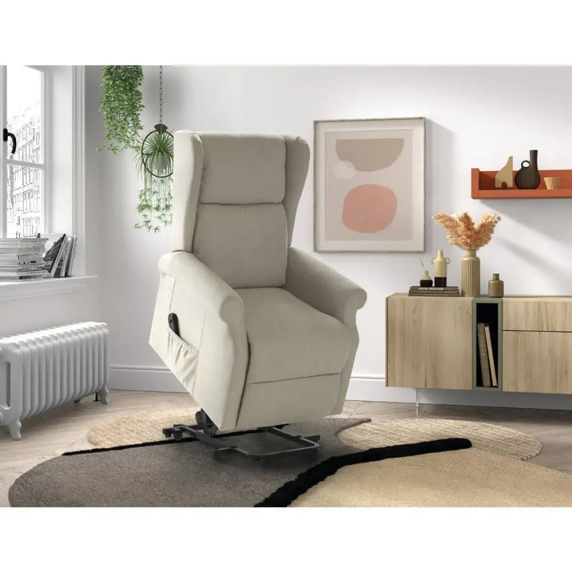 Sillón Relax Eléctrico Lenvanta Personas en Tela ALICANTE