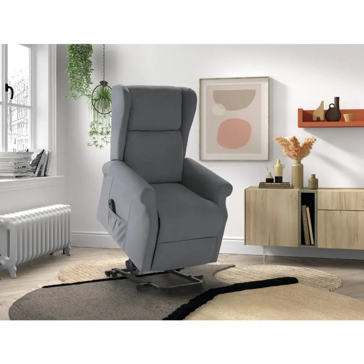 Sillón Relax Eléctrico Lenvanta Personas en Tela ALICANTE