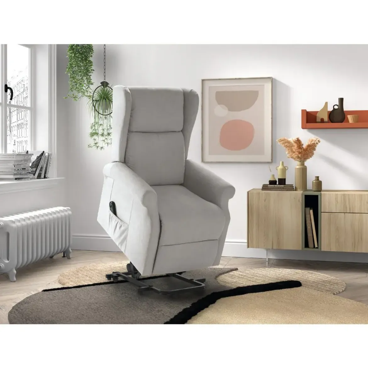 Sillón Relax Eléctrico Lenvanta Personas en Tela ALICANTE