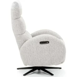 Sillón Relax Eléctrico 2 Motores en Tela Beige con USB AMSTERDAM