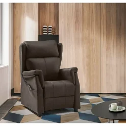 Sillón relax Elevador 2 motores Modelo ALMA tapizado en tela