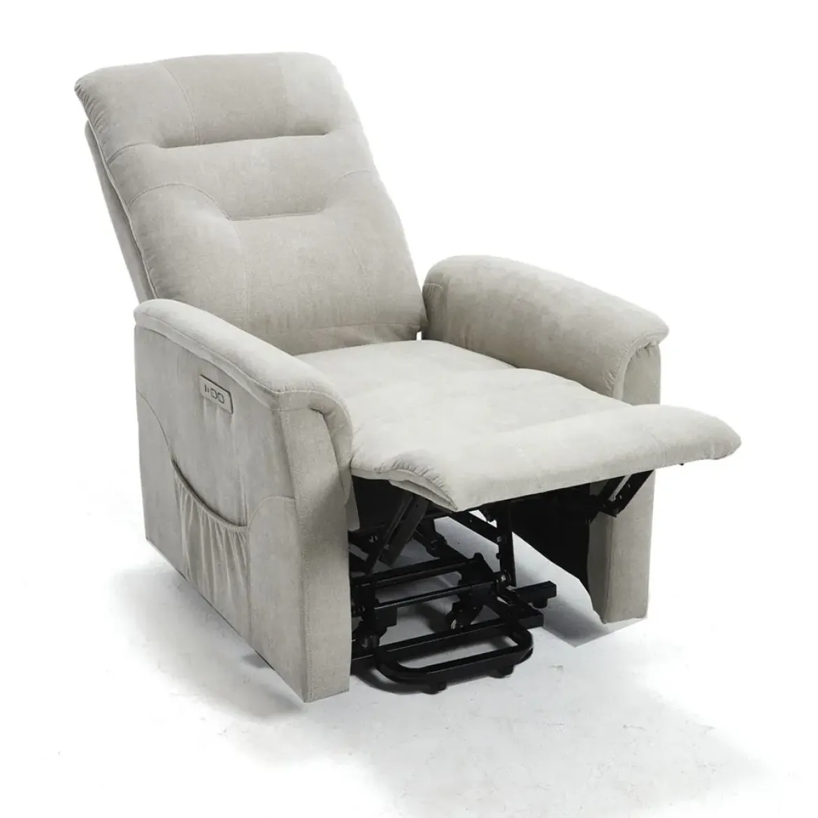 Sillón Relax Levantapersonas con 2 Motores Tapizado en Tela ARGOS
